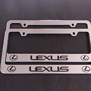 2x Lexus Mirror Chrome Stainless Steel Frame with caps