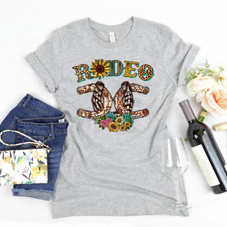 Rodeo Horseshoe Tshirts Horseshoe Shirts Rodeo Horseshoe Etsy