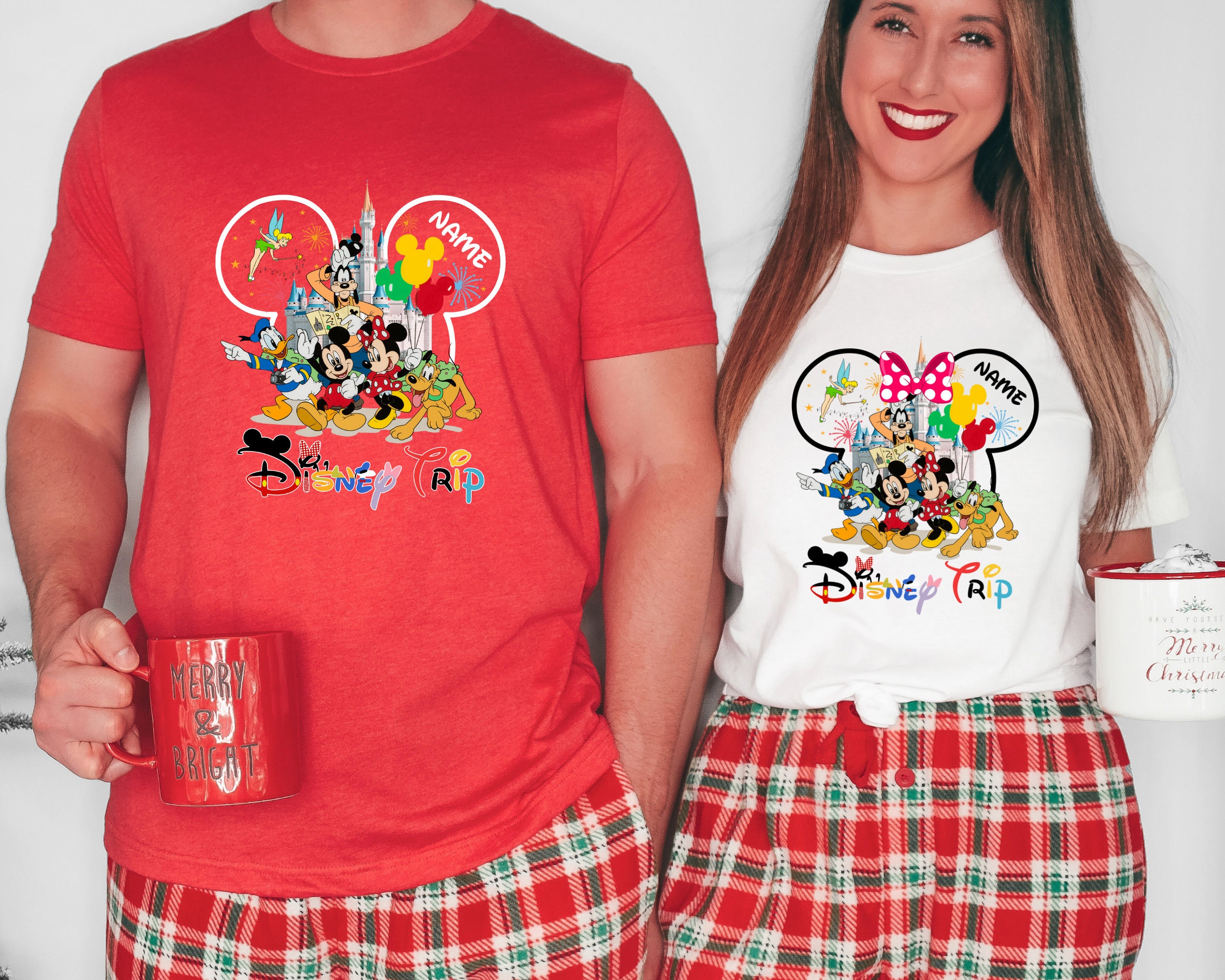 Discover Disney Personnalisé T-Shirt Familiaux Assortis