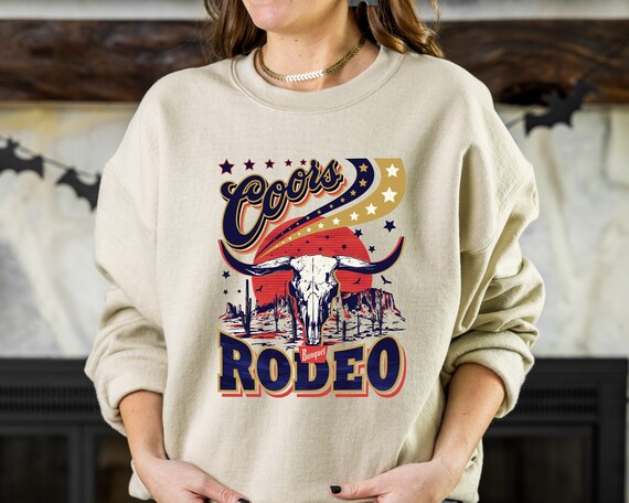 Coors Rodeo Retro İnspired Sweatshirt Coors Banquet - Etsy Sweden