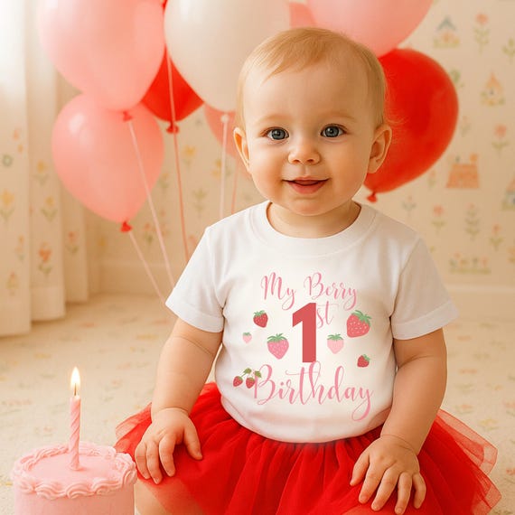 Maglietta per neonati, maglietta per il primo compleanno a tema