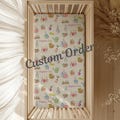 Custom Order matching Crib Sheets and Changing Pad Covers