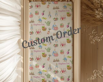 Custom Order matching Crib Sheets and Changing Pad Covers