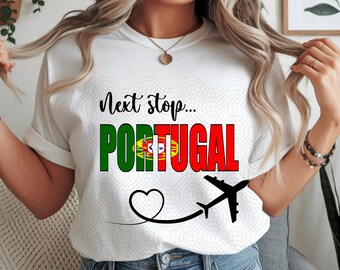Next Stop Portugal PNG Sublimation | Lisbon Trip T-Shirt Design | Europe Vacation Group Shirt Digital Download