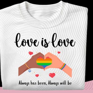 Liebe ist Liebe png Pride Shirt PNG | LGBT Regenbogen Flagge Sublimationsdatei | Cricut LGBTQ-Zitat png, immer wars immer sein
