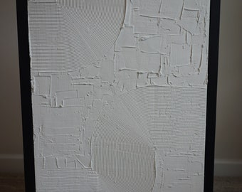 3D Textured Rainbow Spackle Canvas Wall Art 24x36”