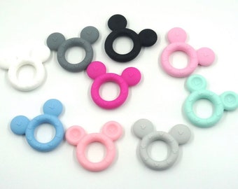 Mouse training teething toy/ baby teething / food silicone BPA free