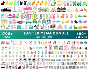 Easter SVG Mega Bundle, Easter SVG, Spring SVG, Bunny svg, Rabbit svg, Easter Egg svg, Happy Easter svg, Kids Easter svg, Christian svg