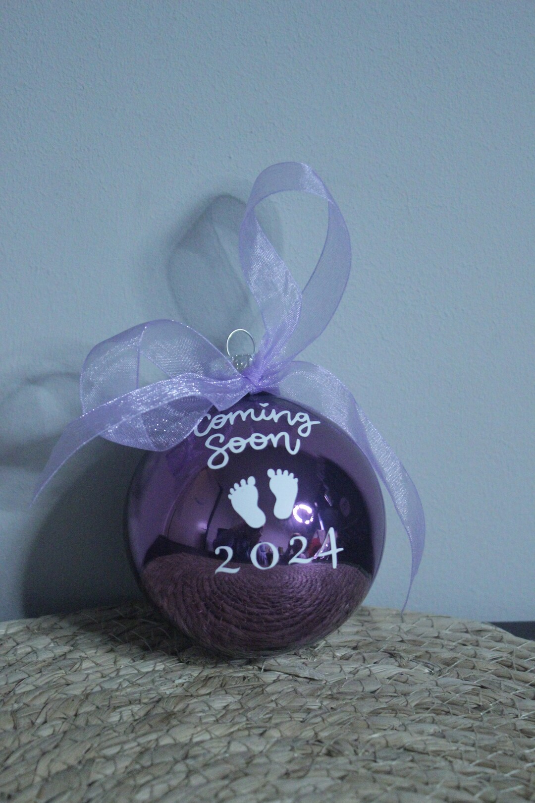 Christmas Bauble Coming Soon 2024 Purple Christmas Bauble Christmas