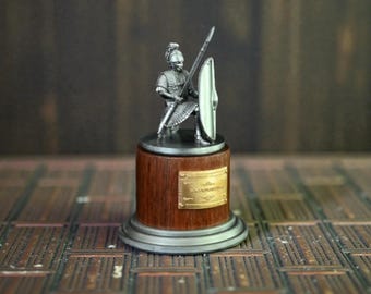Sparta Soldier Miniature Statue – 75MM Resin Warrior Figurine Desk Home Decor Gift