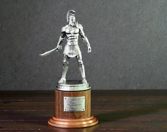 Spartan Warrior Resin Statue • Greek Mythology Desk Decor (110MM)