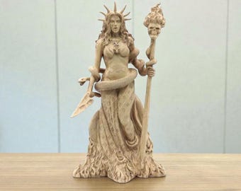 Greek Goddess Resin Statue • Pagan Altar Decor, Mythology Figurine