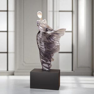 Figure Portrait Sculpture, Resin Art Statue, Minimalist Senior Figurine, Modern Home Decor, Office Desk Artistic Ornament