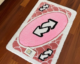 Tufted Uno Card Rug - Etsy