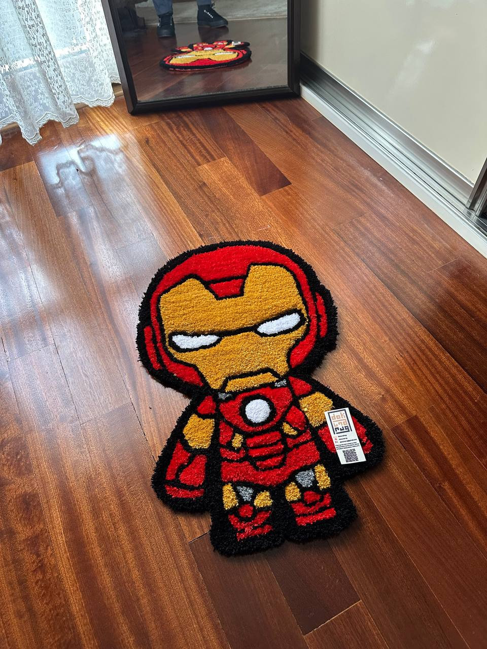 Icoon Man Rug IRON MAN RUG / Junior Super Hero Tufted Rug Iron Man Handmade - Etsy
