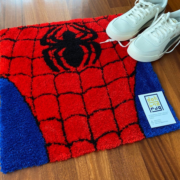 Spiderman Tufted Rug - Etsy
