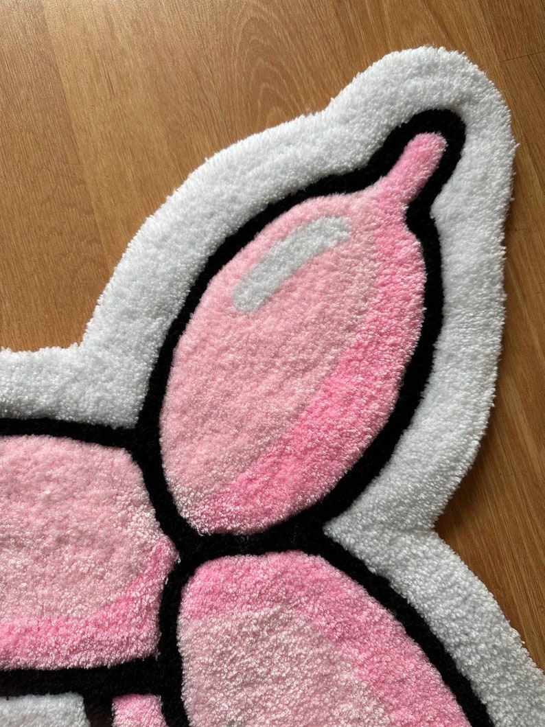 BALLOON DOG RUG / 4 Color Options Different Sizes Handmade Etsy