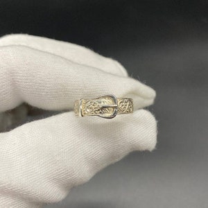 Silver Buckle Ring Men's Gents Ladies 925 Sterling Hand Crafted All Sizes