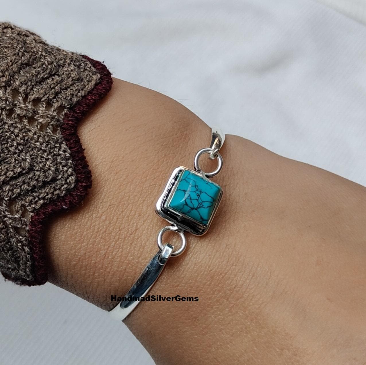 Vintage sterling turquoise bracelets - Etsy 日本