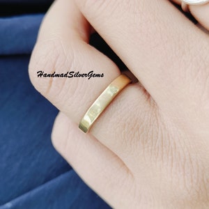 Brass Ring, 925 Sterling Silver, Engraving Ring, Ring For Women, Gift For Her, Gift For Women Ring, Minimalist Ring, Men Jewelry, Boho Ring.