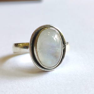 Beautiful Moonstone Ring, 925 sterling silver, Handmade Jewelry, Women Ring, Women Ring, Anniversary Gift, Christmas Gift,Halloween Gift