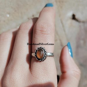 Citrine Ring, 925 Sterling Silver, Friendship Ring, Handmade Ring, Gemstone Ring, Beautiful Ring, Promise Ring, All Occasion, Gift For Her