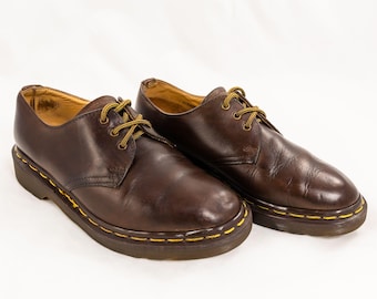 Dr. Martens 1461 Made in England Brown Leather Oxfords UK 4