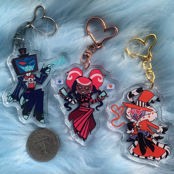 Hazbin Hotel Vees Double Sided Charms