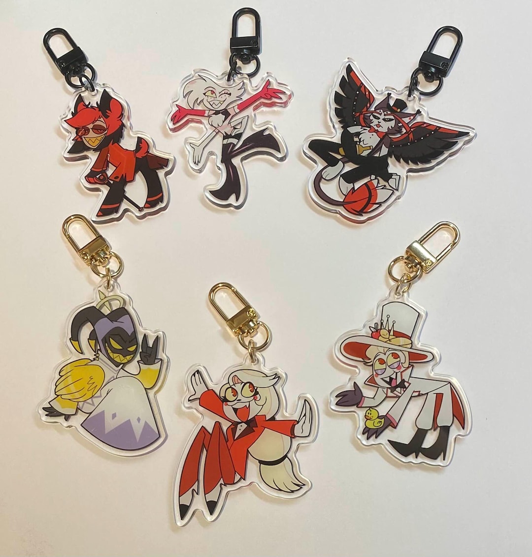 Hazbin Hotel 2.4inch Double Sided Acrylic Charms - Etsy