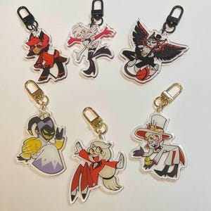 Hazbin Hotel 2.4inch Double Sided Acrylic Charms