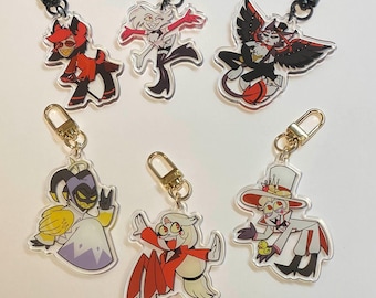 Hazbin Hotel 2.4inch Double Sided Acrylic Charms