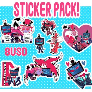 Hazbin Hotel Vees Sticker Pack