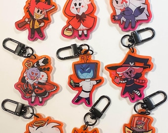 Mini ciondoli di Halloween a doppia faccia Hazbin Hotel