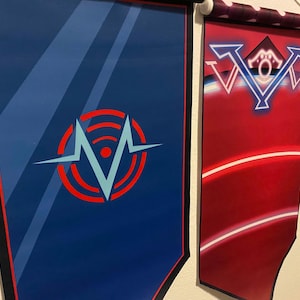 Hazbin Hotel Voxtek and Vee Tower Pin Hangers