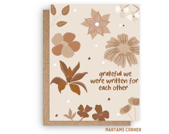 Grateful We Were Written Greeting Card, Islamic Greeting Card, Muslim Greeting Card, Islamic Card,Muslim Card,  Hijabi Card, Faith Card
