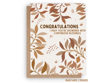 Congratulations Greeting Card, Islamic Greeting Card, Muslim Greeting Card, Islamic Card,Muslim Card, Love You Card, Arabic Card