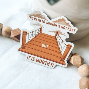 Path To Jannah Magnet ,Islamic Magnet , Fridge Magnet, Muslim Magnet, Islamic Art, Hijabi Magnet