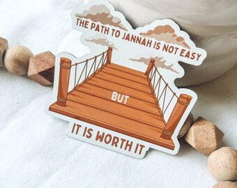 Path To Jannah Magnet ,Islamic Magnet , Fridge Magnet, Muslim Magnet, Islamic Art, Hijabi Magnet