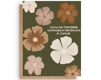 Friendship Card, Islamic Card, Jannah Card, Islamic Greeting Card