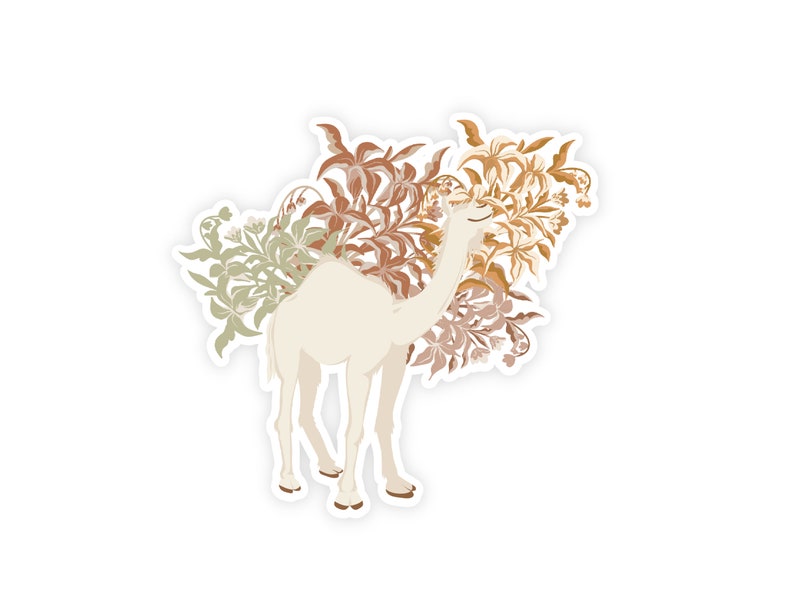 Flower Camel Sticker, Islamic Sticker, Hijabi Sticker, Sticker, Islamic ...