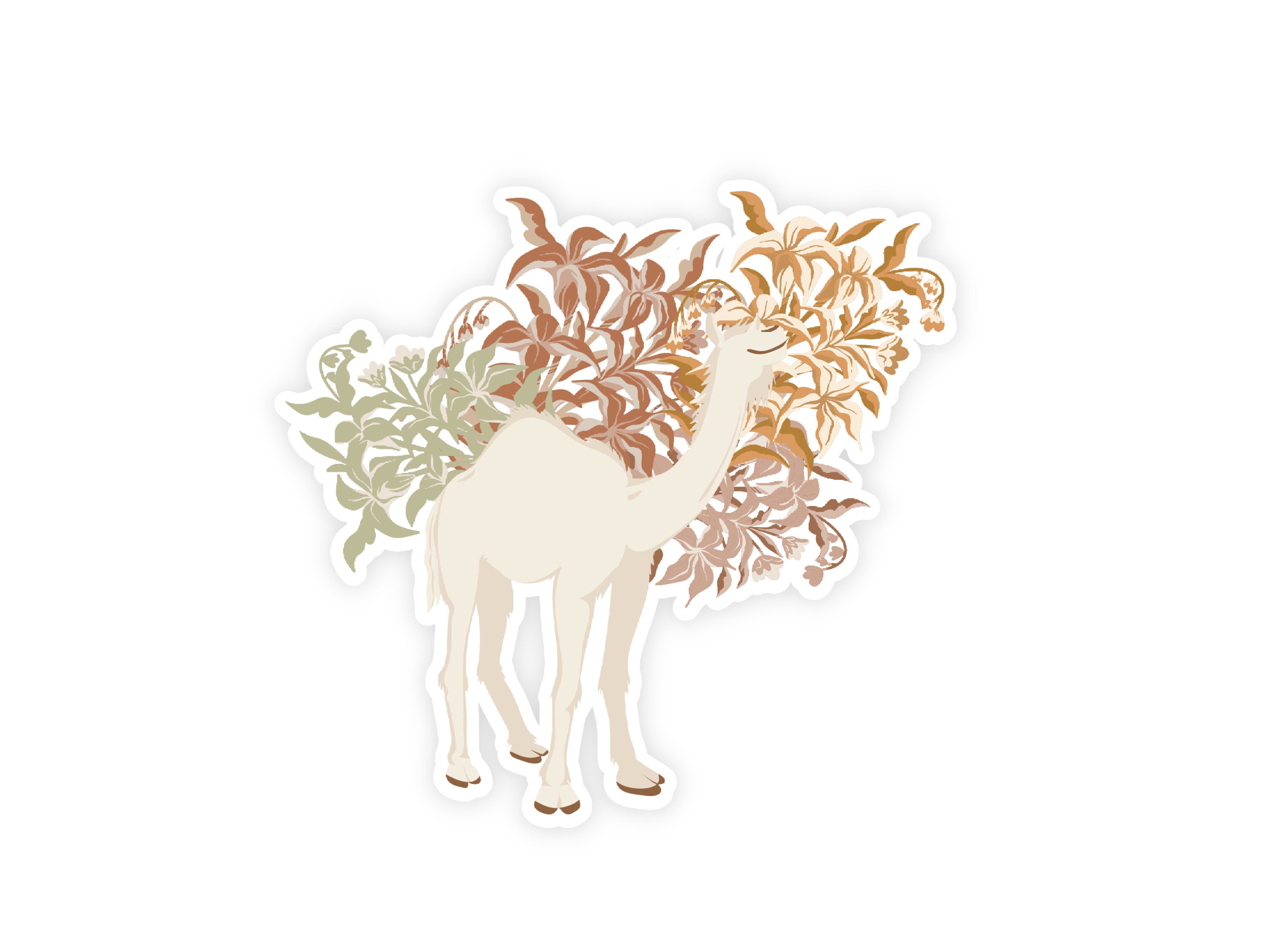 Flower Camel Sticker Islamic Sticker Hijabi Sticker - Etsy