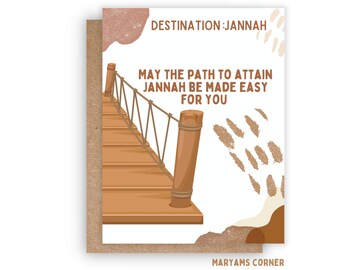 Jannah Greeting Card, Islamic Greeting Card, Muslim Greeting Card, Islamic Card,Muslim Card, Love You Card, Arabic Card