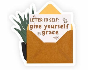 Give Yourself GraceSticker, Islamic Sticker, Hijabi Sticker, Quran Sticker, Islamic Art, Waterproof Sticker