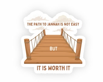 Jannah Is The Goal Sticker, Islamic Sticker, Hijabi Sticker, Quran Sticker, Islamic Art, Waterproof Sticker