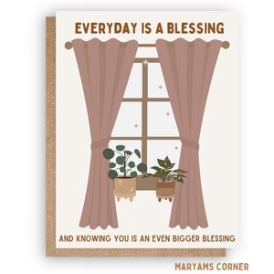 Everyday Is A Blessing Greeting Card, Islamic Greeting Card, Muslim Greeting Card, Islamic Card,Muslim Card, Love You Card, Arabic Card