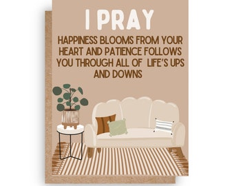 I Pray Greeting Card, Islamic Greeting Card, Muslim Greeting Card, Islamic Card,Muslim Card, Love You Card, Happiness Card