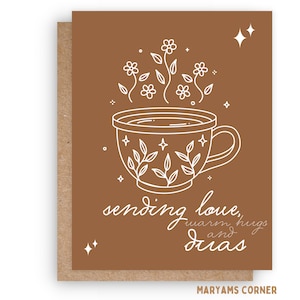 Sending Love & Duas Greeting Card, Islamic Greeting Card, Muslim Greeting Card, Islamic Card,Muslim Card, Love You Card, Hijabi Card