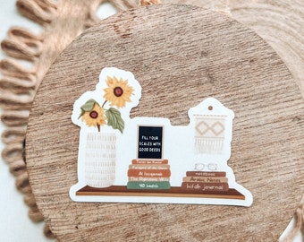 Good Deeds BookShelf Sticker, Coffe Sticker, Islamic Sticker,  Muslim Sticker, Waterproof Sticker, Bookshelf Sticker