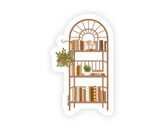 Bookshelf Sticker, Islamic Stickers, Hijabi Stickers, Islamic Art, Waterproof Stickers, Hijabi Sticker, Hijabi Art, Book Lover Sticker