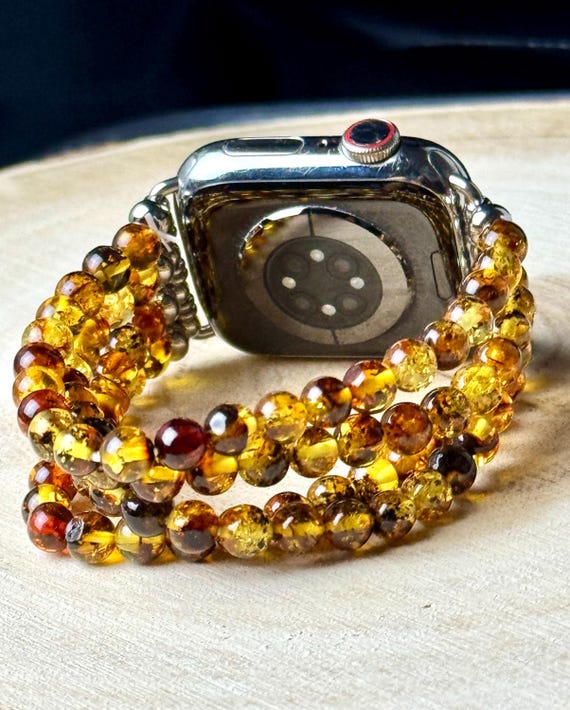 4 Strand Beaded Bracelet Band for Apple Watch Fancy Pearl Heishi Bracelet Apple Watch Band – Fancy Bands main image 3